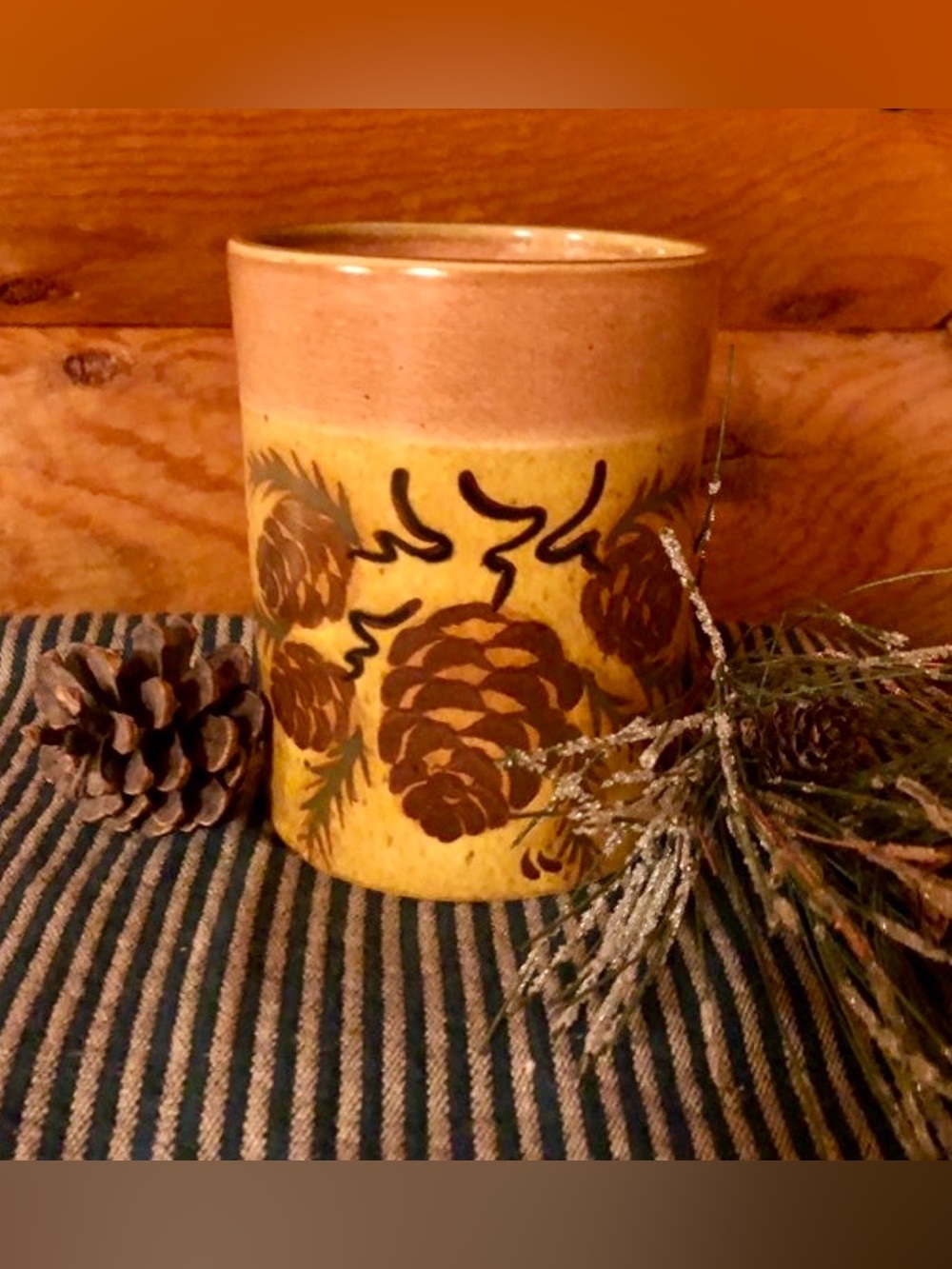 Pinecone mug large, new by Saparna